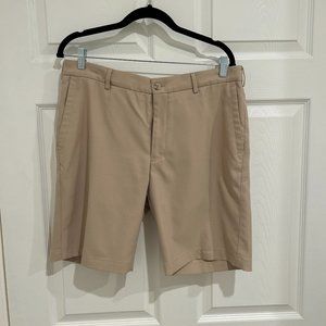 Peter Millar Performance Shorts Size 34 Dark Khaki